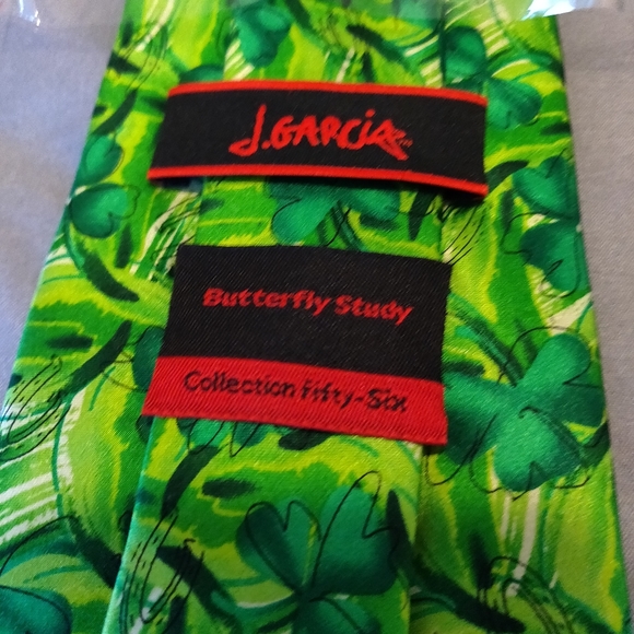 J.Garcia Silk Clover Neck-Tie - Picture 4 of 4